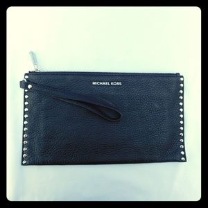 Michael Kors Wristlet Black Leather